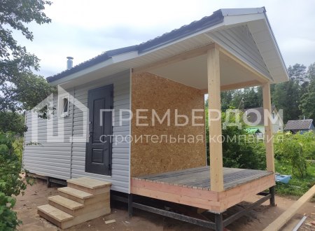 Фото со стройплощадок - Каркасная баня 3х8 м.