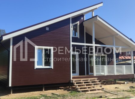 Фото со стройплощадок - Каркасный дом 9х12 м.