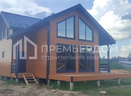 Фото со стройплощадок - Каркасный дом 9,5х13 м.