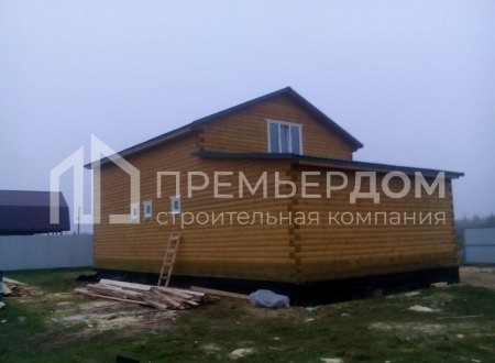 Фото со стройплощадок - Дом 7x9 м. с гаражом 4x7 м.