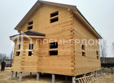 Фото со стройплощадок - Дом по проекту Д-60