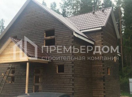 Фото со стройплощадок - Дом из бруса 11×11 м.