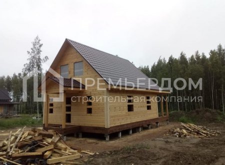 Фото со стройплощадок - Дом по проекту Д-73