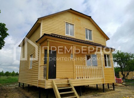 Фото со стройплощадок - Каркасный дом 8х8