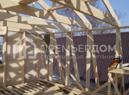 Фото со стройплощадок - Дом по проекту К-77