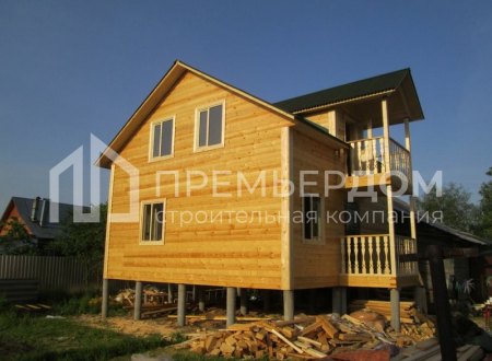 Фото со стройплощадок - Дом по проекту Д-33