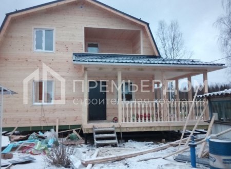 Фото со стройплощадок - Каркасный дом 8х8 м.