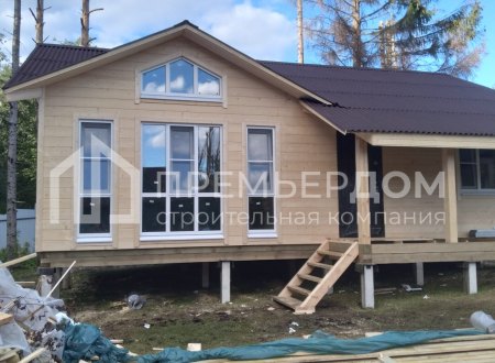 Фото со стройплощадок - Каркасный дом 9х10 м.