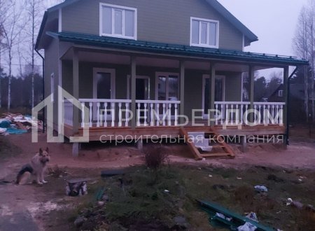 Фото со стройплощадок - Каркасный дом 9х10 м.