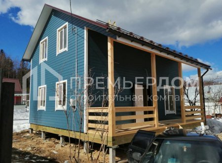 Фото со стройплощадок - Каркасный дом 8×8 м.