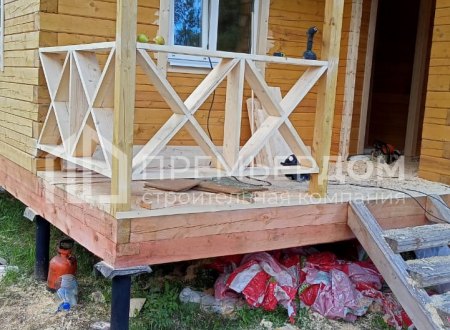 Фото со стройплощадок - Отделка дома 7,5х8 м.