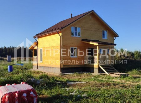 Фото со стройплощадок - Дом из бруса 9х11 м.