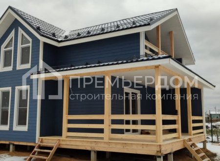 Фото со стройплощадок - Каркасный дом 7х11.5 м.