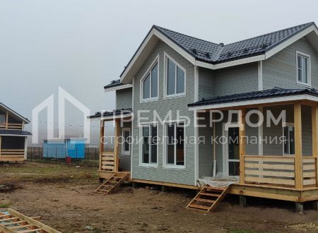 Фото со стройплощадок - Каркасный дом 7х11 м.