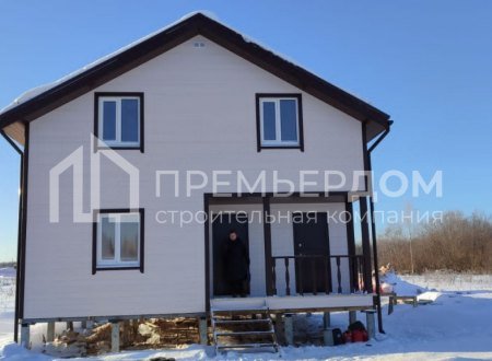 Фото со стройплощадок - Каркасный дом 8х10 м.