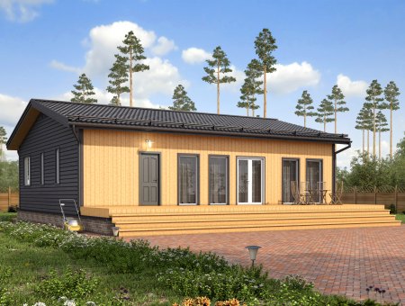 Ривьера 2. Каркасный дом 12х12 м., 144 кв.м.