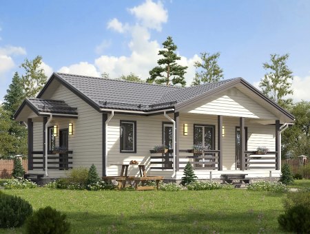 Сириус. Дом из бруса 10х12 м., 113 кв.м.