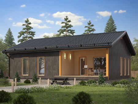 Скандинавия. Дом из бруса 9х12 м., 113 кв.м.