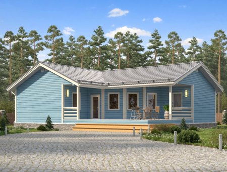 Русский. Дом из бруса 12х14 м., 171 кв.м.