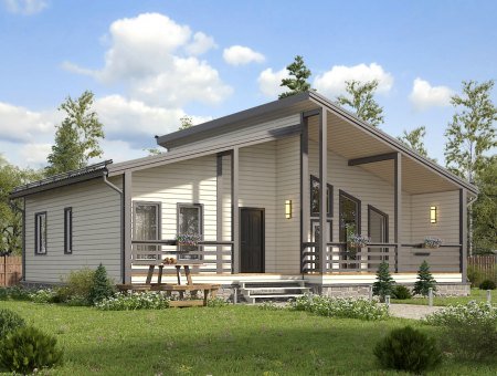 Бонапарт. Дом из бруса 10х12 м., 114 кв.м.