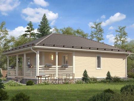 Гармония. Дом из бруса 8.5х12 м., 105 кв.м.