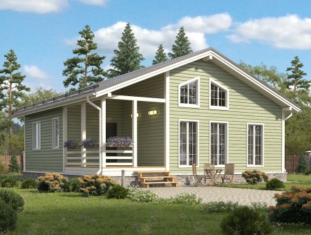 Фамилия. Дом из бруса 10х10 м., 100 кв.м.