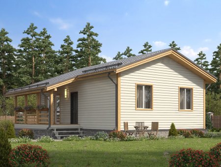 Арктика. Дом из бруса 9х10 м., 82 кв.м.