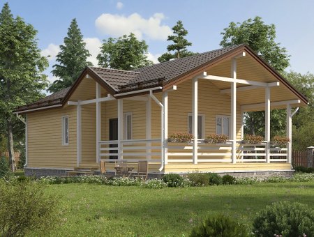 Авангард 2. Дом из бруса 7.5х12.5 м., 94 кв.м.