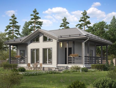 Галактика. Дом из бруса 8.5х12 м., 102 кв.м.