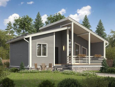 Бонапарт 2. Дом из бруса 6.5х10 м., 75 кв.м.