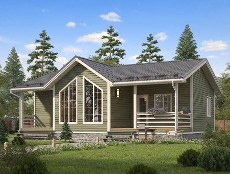 Карелия 2. Дом из бруса 9х12 м., 108 кв.м.