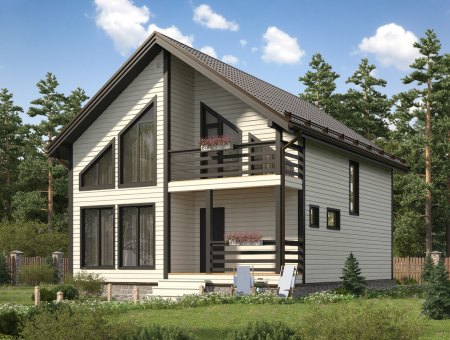 Петровский. Дом из бруса 8х10 м., 160 кв.м.