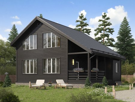 Неаполь. Дом из бруса 9х10 м., 157 кв.м.