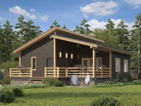 Вектор 2. Дом из бруса 9.5х11 м., 101 кв.м.