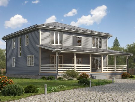 Ломоносов. Дом из бруса 12х16 м., 340 кв.м.