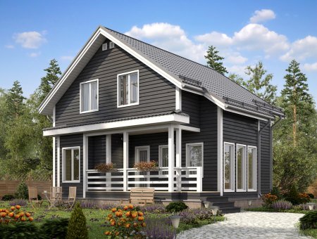 Орион. Дом из бруса 9.5х10.5 м., 148 кв.м.