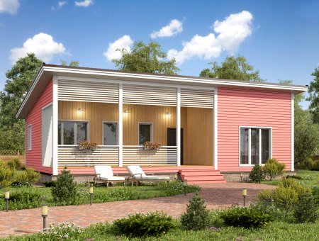 Флет 2. Дом из бруса 9х13 м., 117 кв.м.