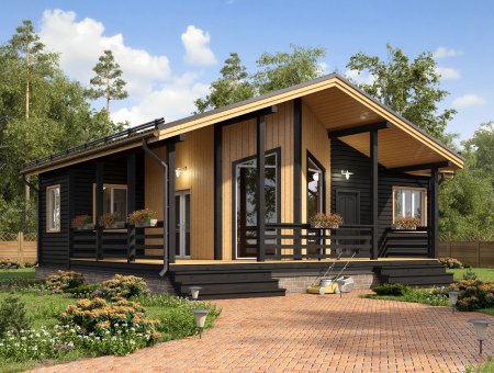 Бруклин 2. Дом из бруса 9.5х11 м., 100 кв.м.