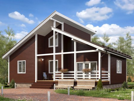 Везувий. Дом из бруса 9х12 м., 143 кв.м.