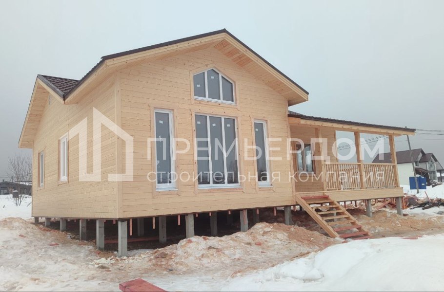 Фото со стройплощадок - Каркасный дом 12х10 м.