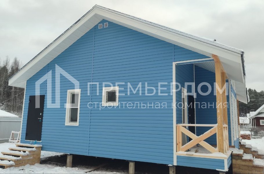 Фото со стройплощадок - Каркасный дом 9х12 м.