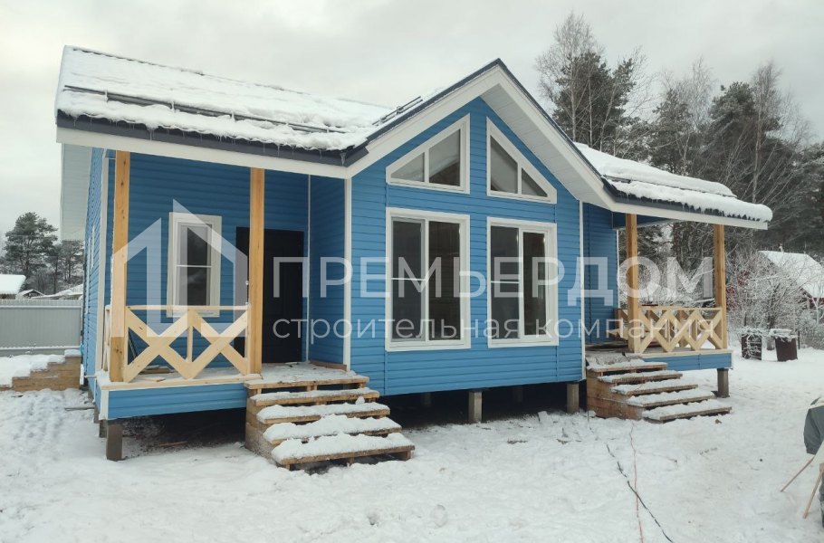 Фото со стройплощадок - Каркасный дом 9х12 м.