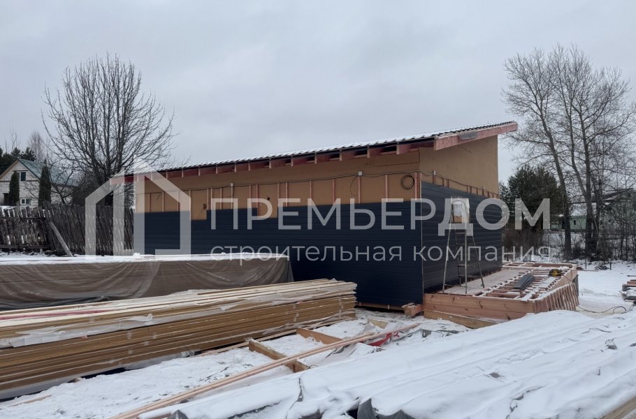 Фото со стройплощадок - Каркасный дом 10х11 м.