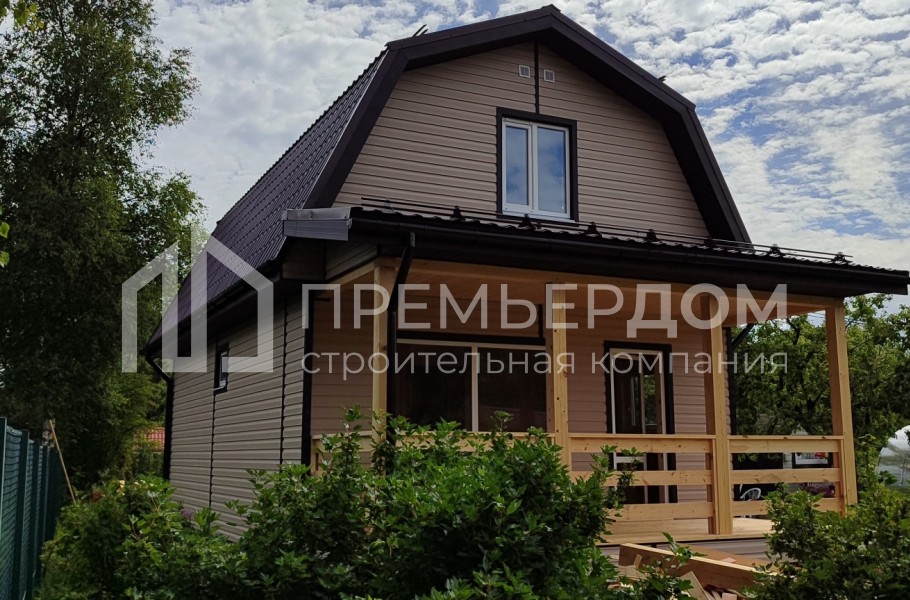 Фото со стройплощадок - Каркасный дом 5,6х10 м.