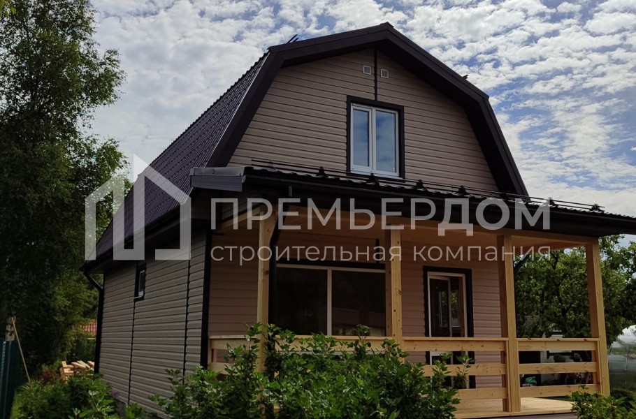 Фото со стройплощадок - Каркасный дом 5,6х10 м.