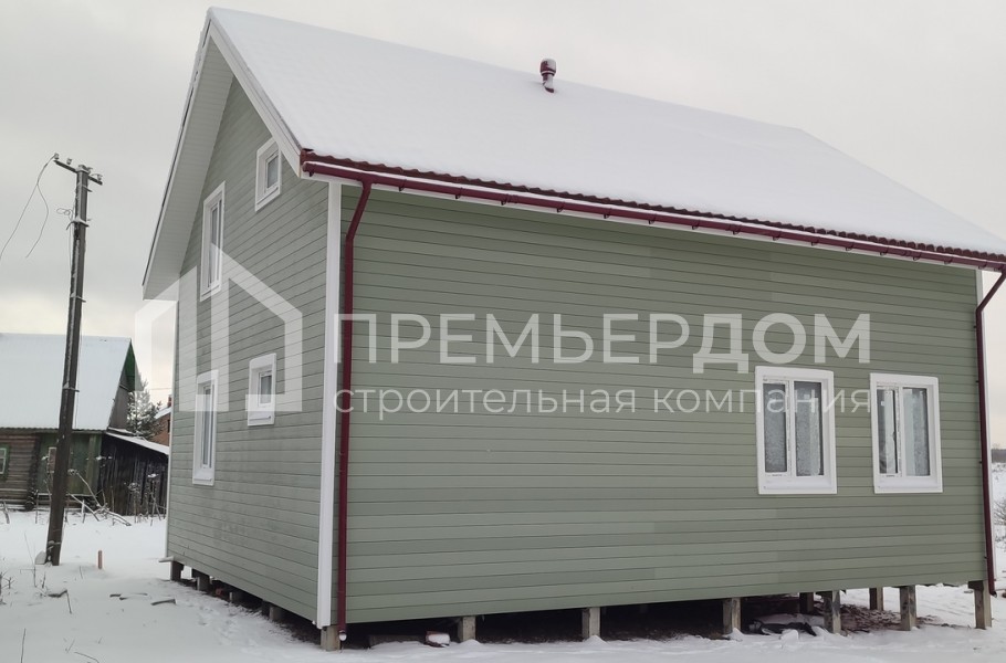 Фото со стройплощадок - Каркасный дом 8х10 м.