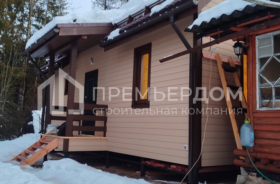 Фото со стройплощадок - Каркасный дом 8х8,5 м.