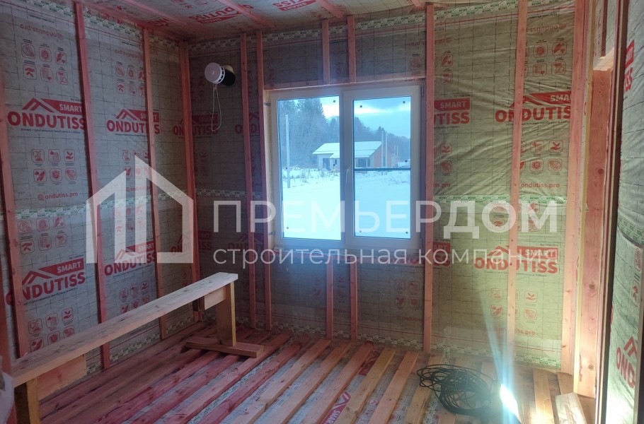 Фото со стройплощадок - Каркасный дом 8,5х12,5 м.