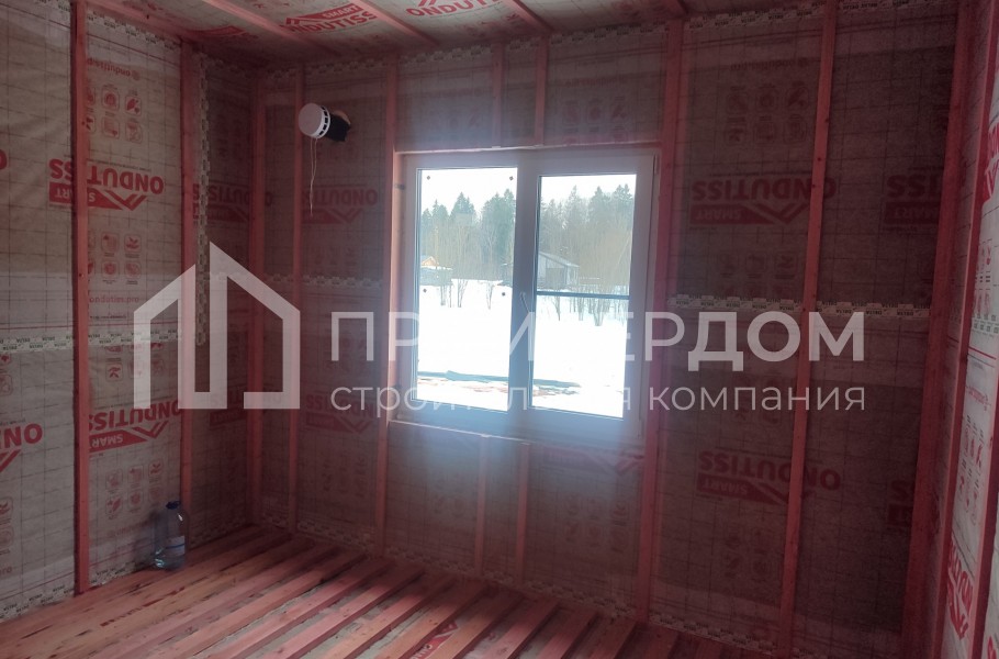 Фото со стройплощадок - Каркасный дом 8,5х12,5 м.