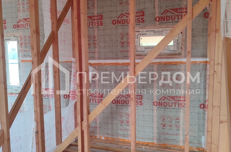 Фото со стройплощадок - Каркасный дом 7,6х11,7